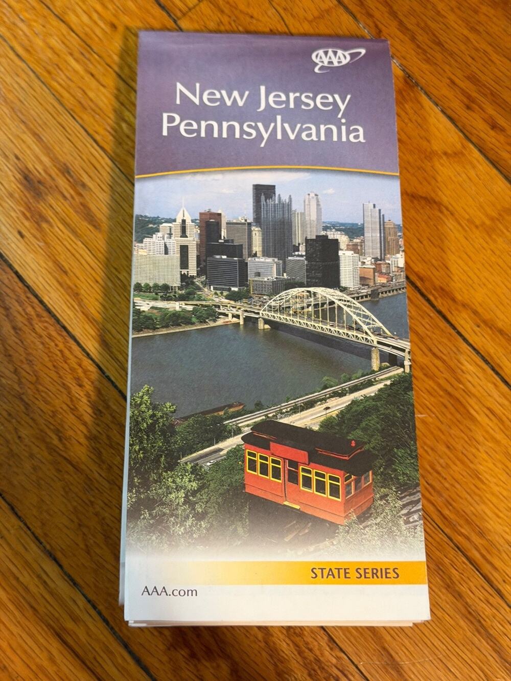 AAA Road Map - The Map of New Jersey & Pennsylvania - State Series